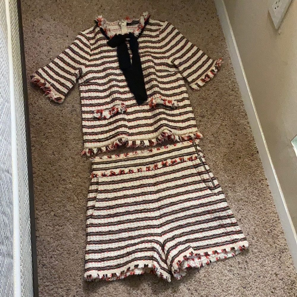 Zara tweed top